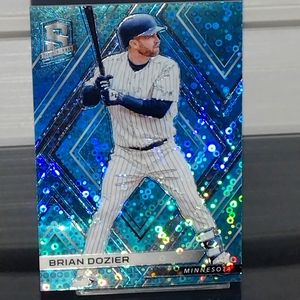 Brian Dozier (#41) Prizm Spectra blue dazzle, number card # (64/99).